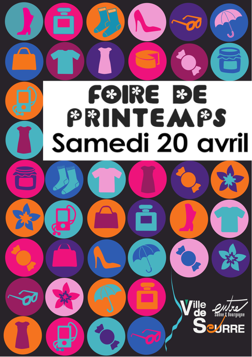 Affiche foire de printemps - 20 avril 2024 - Seurre