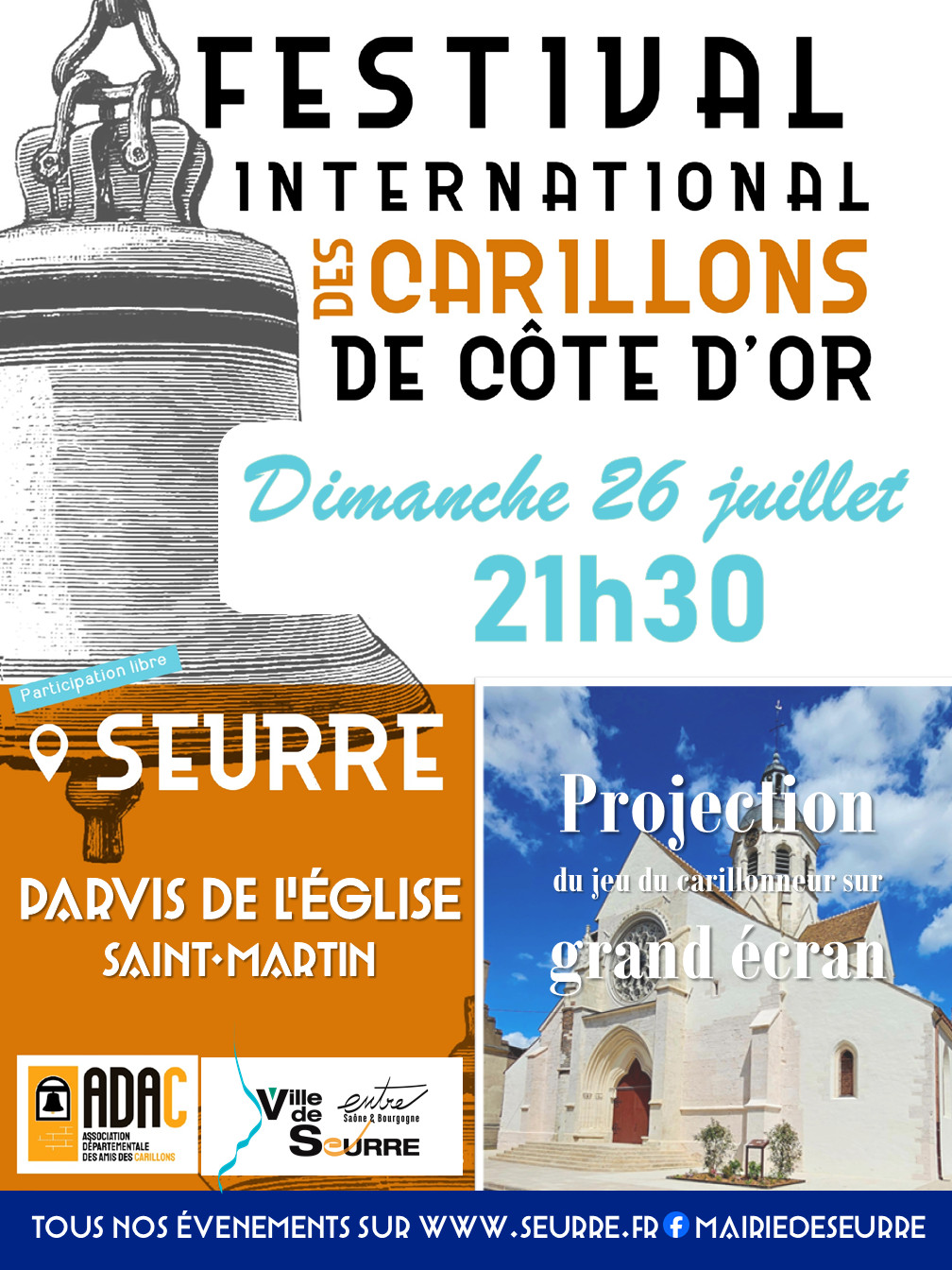 Concert en nocturne de carillon à Seurre