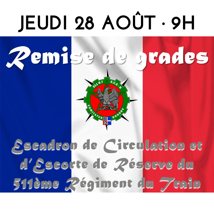 Cérémonie de remise de grades jeudi 28 août à Seurre