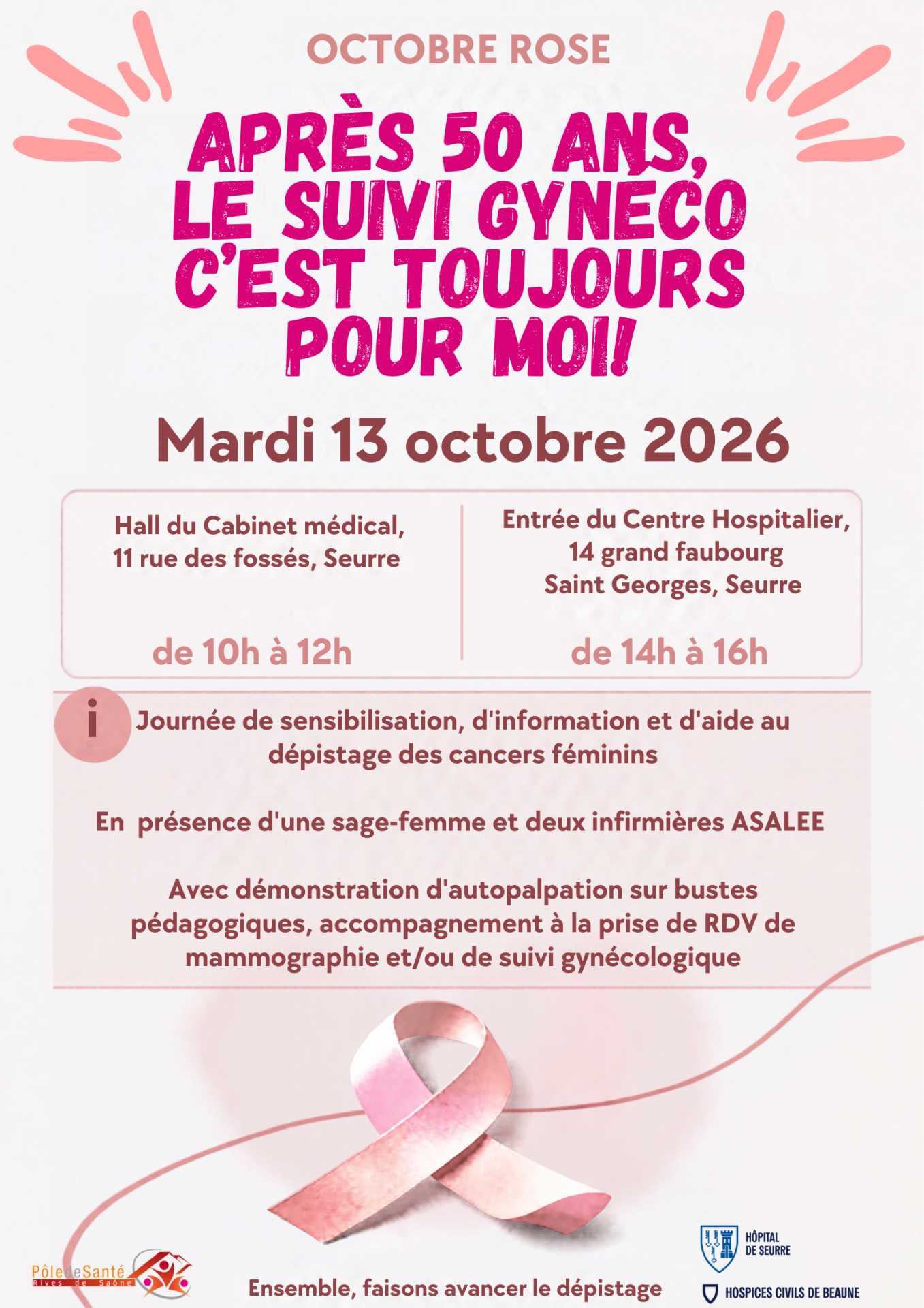 Affiche Octobre rose