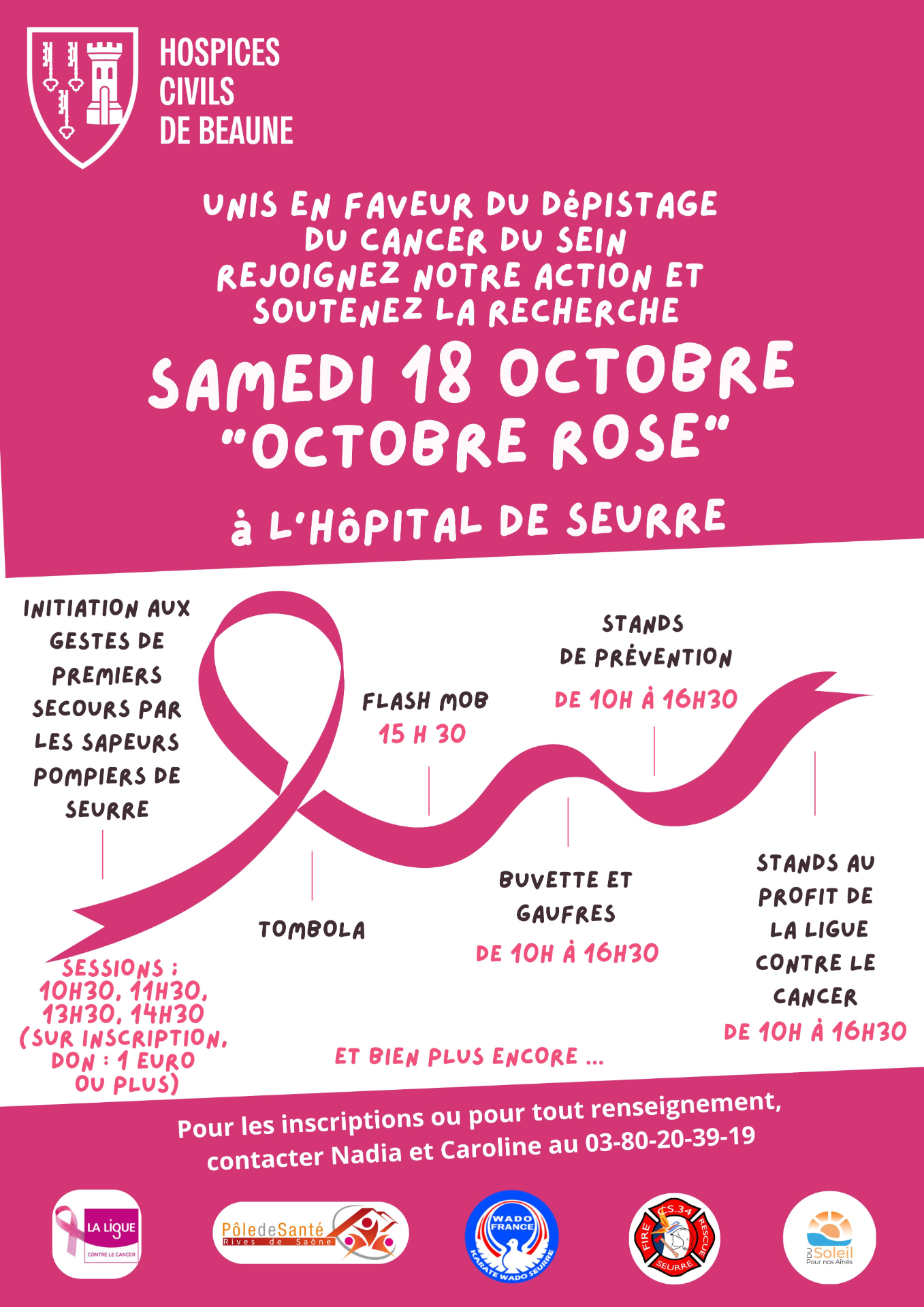 Octobre rose à Seurre samedi 18 octobre