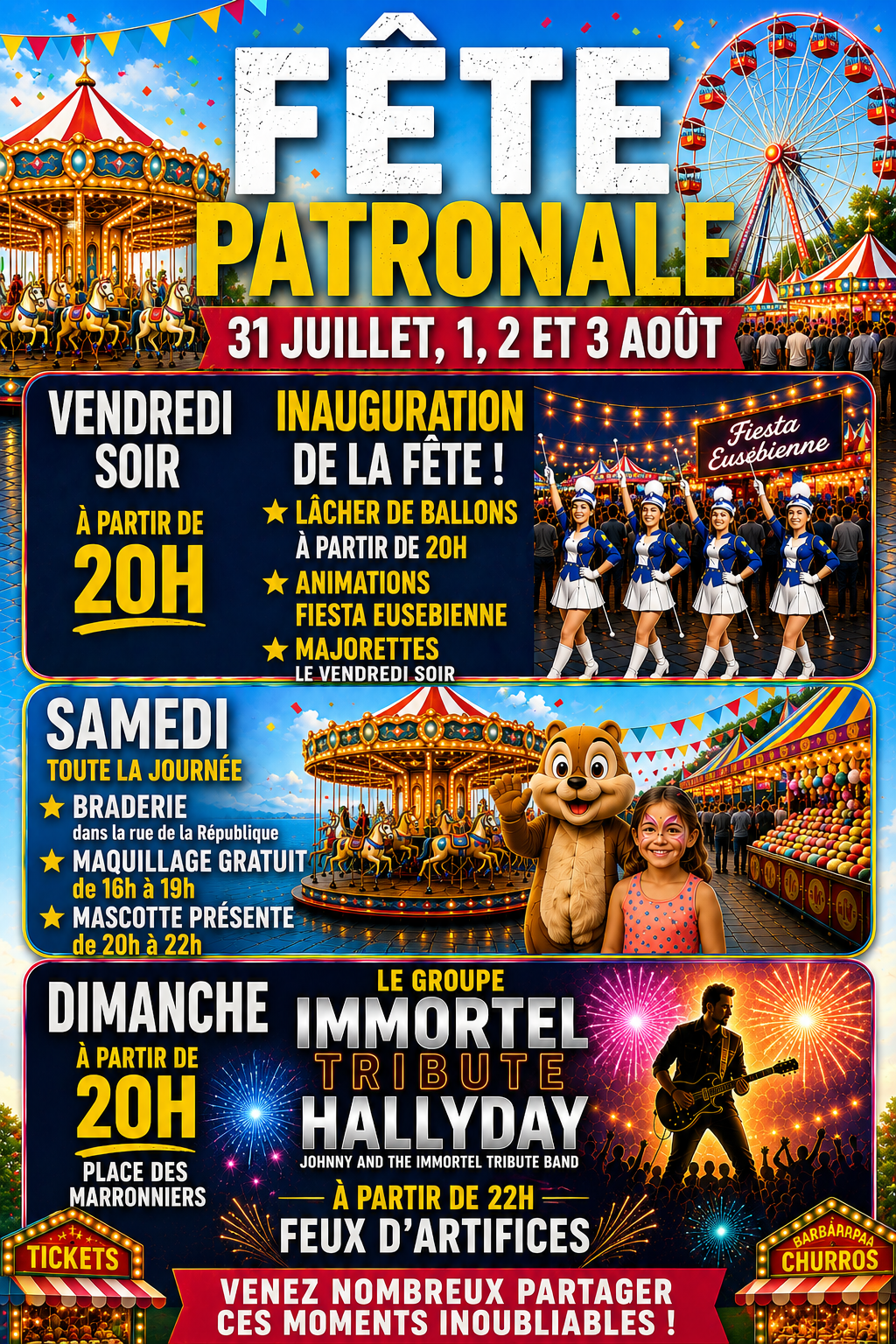 Affiche fête patronale à Seurre