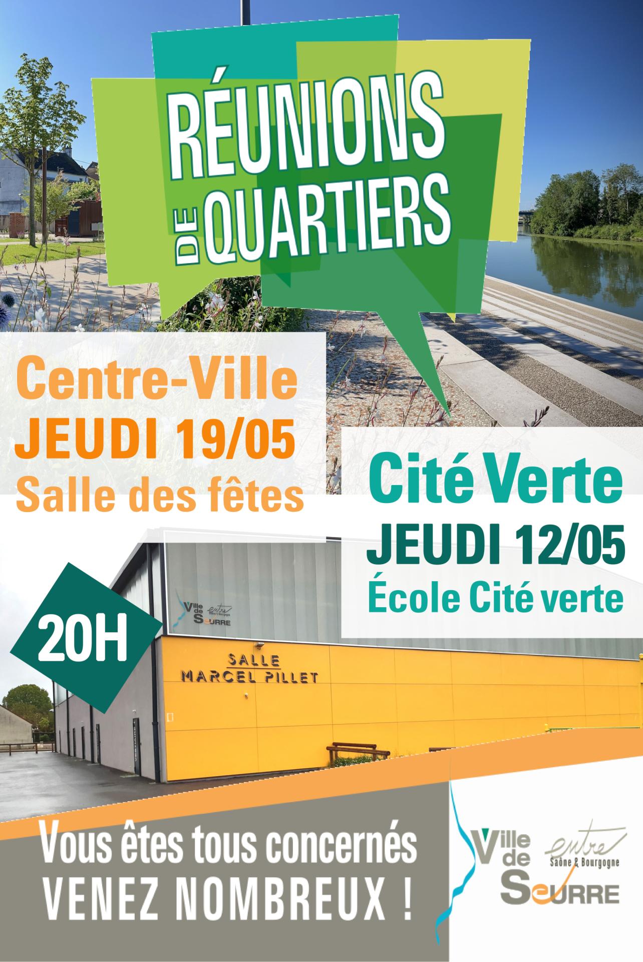 Afiche réunions de quartiers 