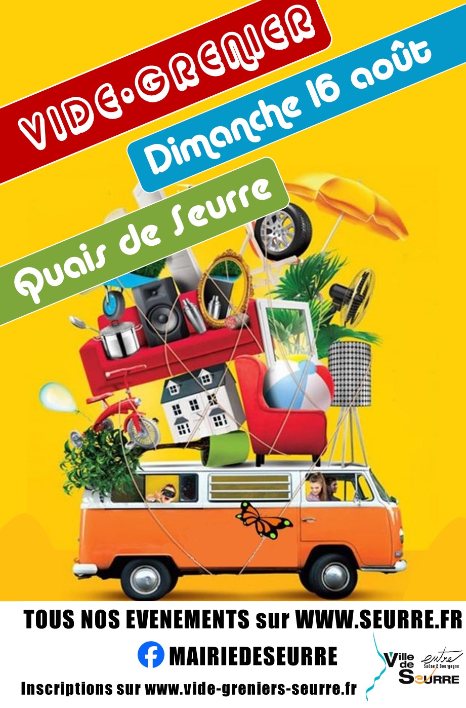 Vide-greniers des quais à Seurre