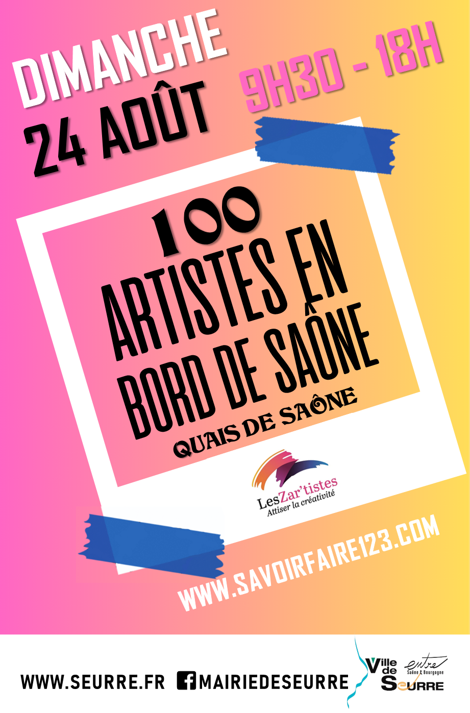 Affiche Journée des artistes à Seurre 2025