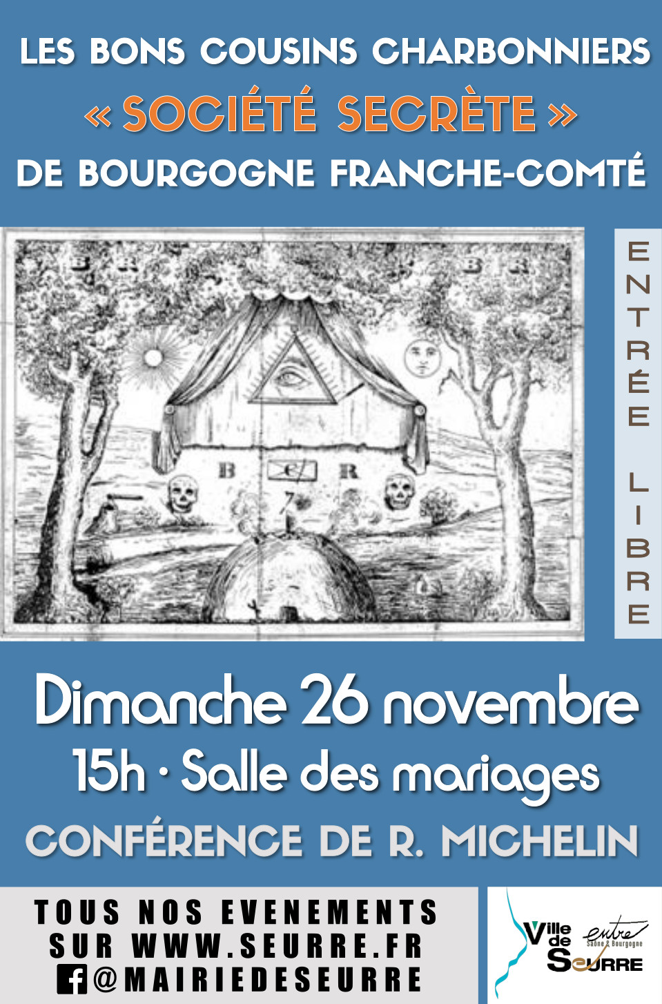 Affiche Conférence "Les bons charbonniers" de Robert Michelin