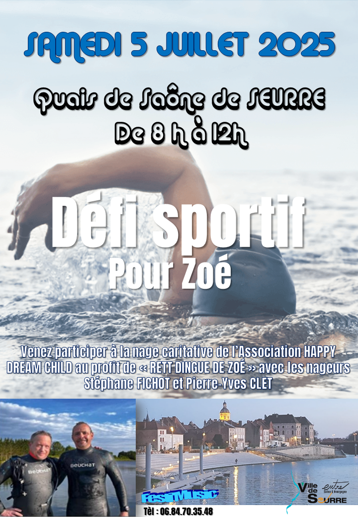 Défi sportif au profit de Zoé samedi 05 juillet à Seurre