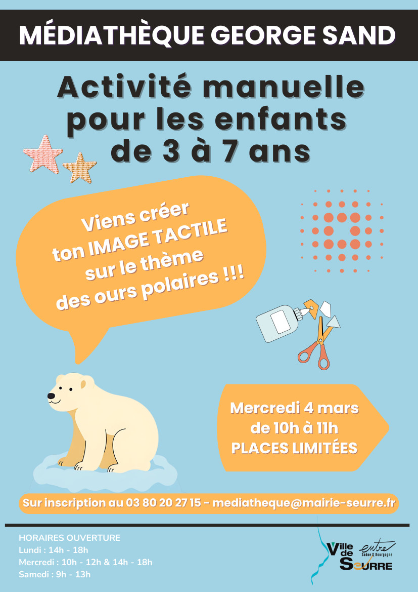 Atelier créatif à la médiathèque George Sand