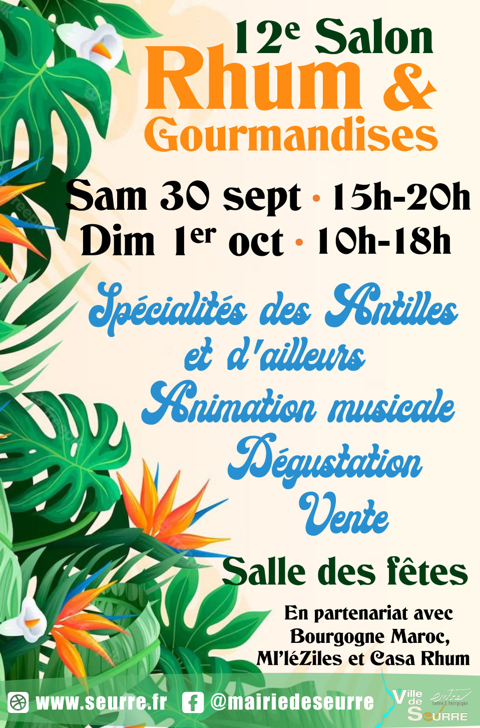 Affiche Salon rhum et Gourmandises