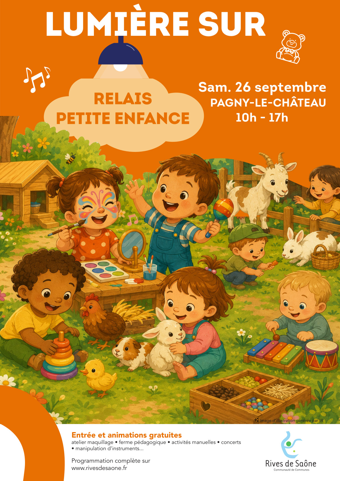 Affiche Portes ouvertes au relai petite enfance