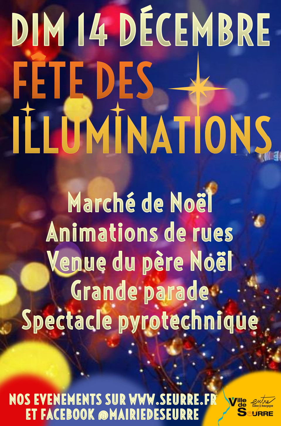 Fête des illuminations à Seurre et marché de Noël